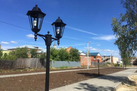 Благоустройство парка в Туме